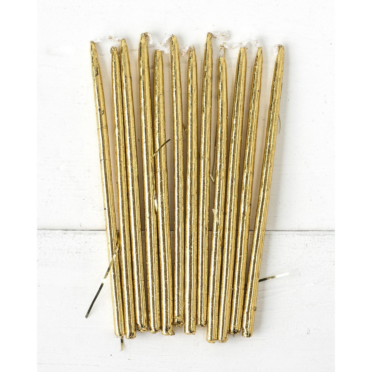 Tall Gold Party Candle Boxed Set of 12