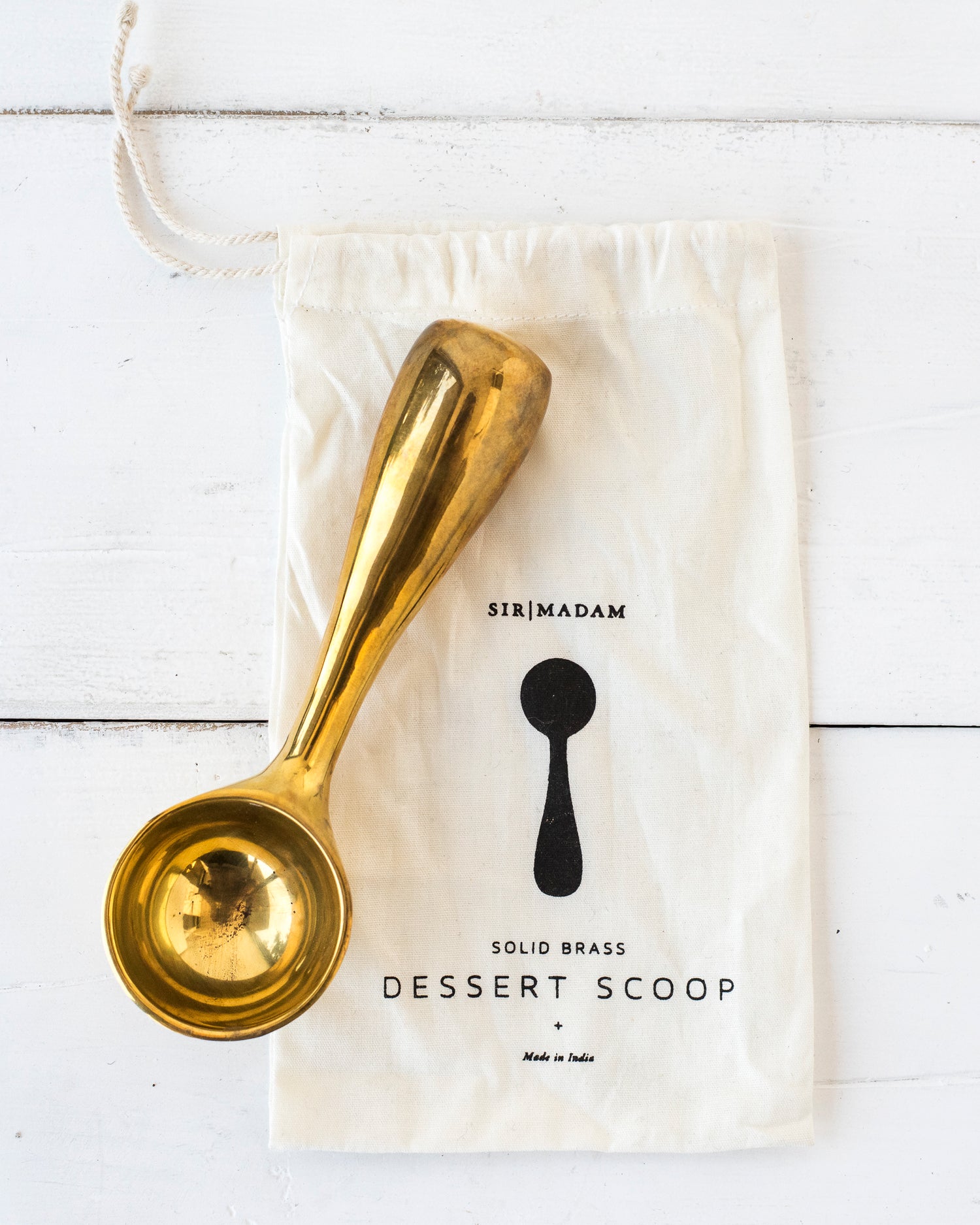 Brass Dessert Scoop by Sir/Madam