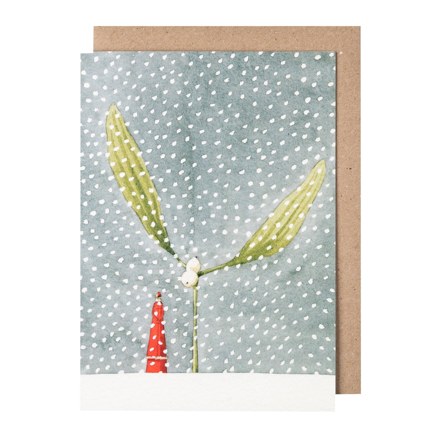 Mistle Snow Greeting Card