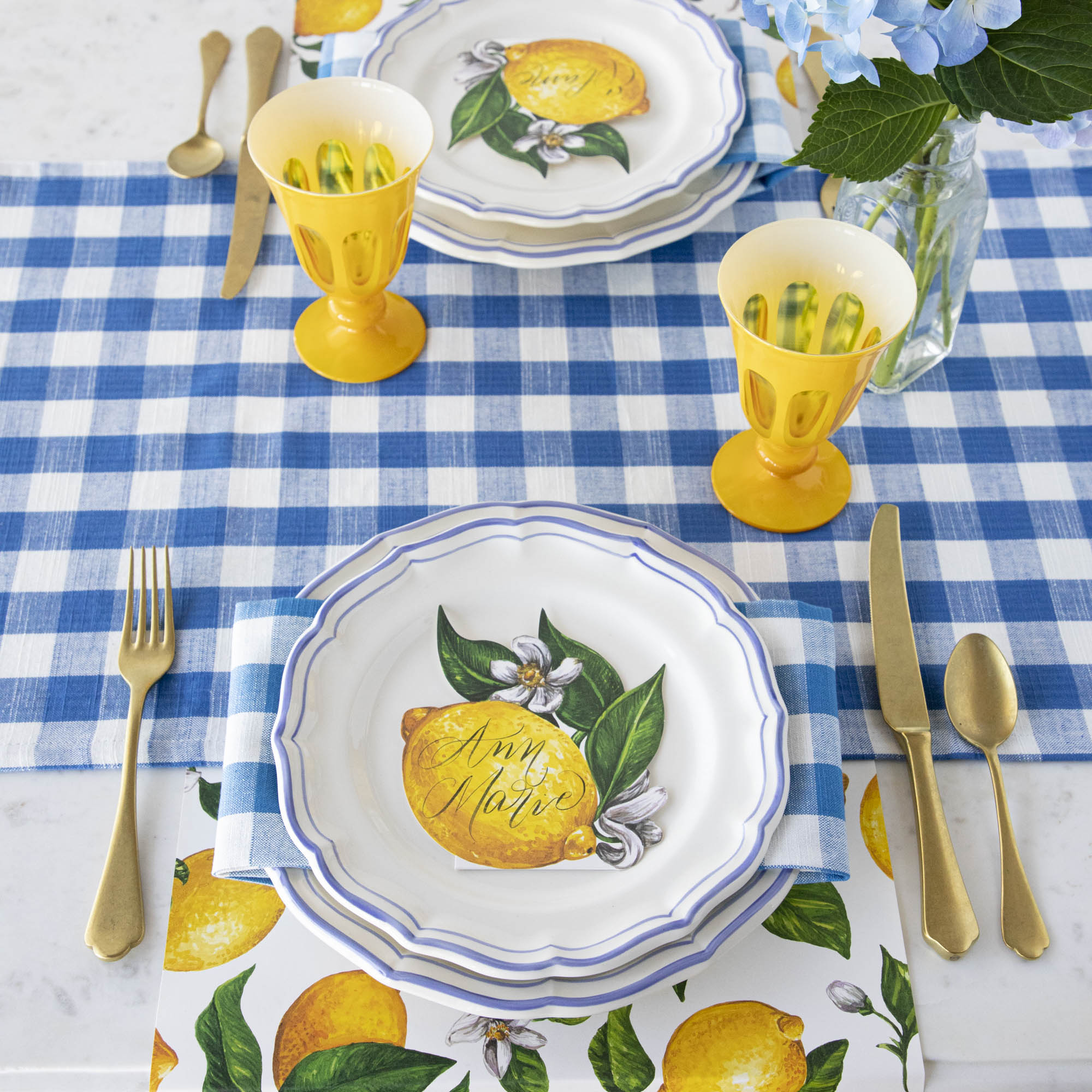 Gingham Table Linens