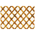 A diagonal woven bamboo pattern in dark tan on a white background.