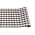 Paper roll with a painted gingham grid check pattern made of gray lines intersecting at black squares, on a white background.