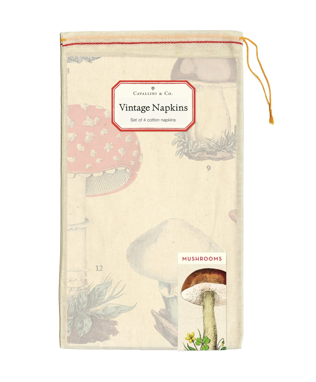 Muslin bag that Mushroom Napkins come in