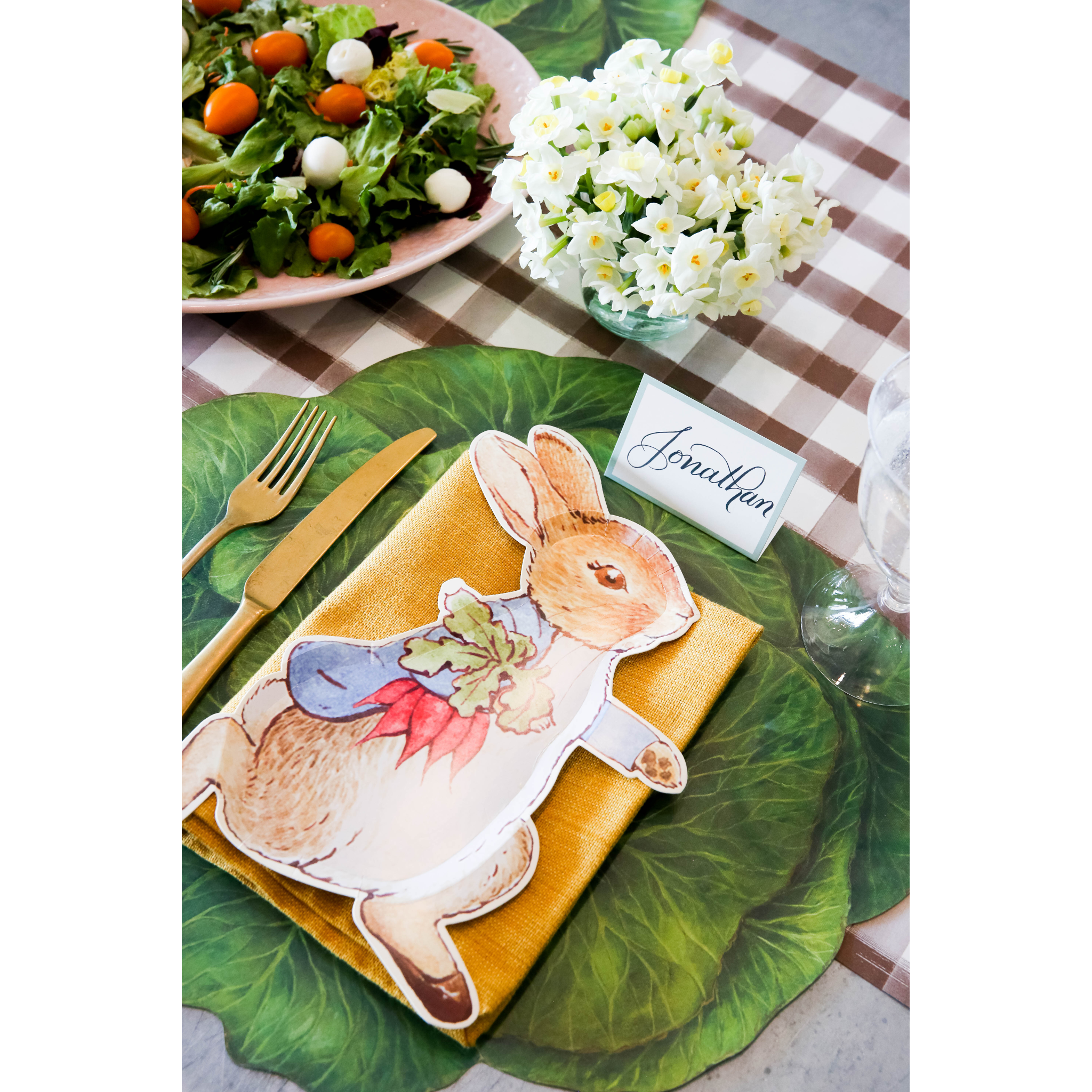 Peter Rabbit Shaped Paper Plate