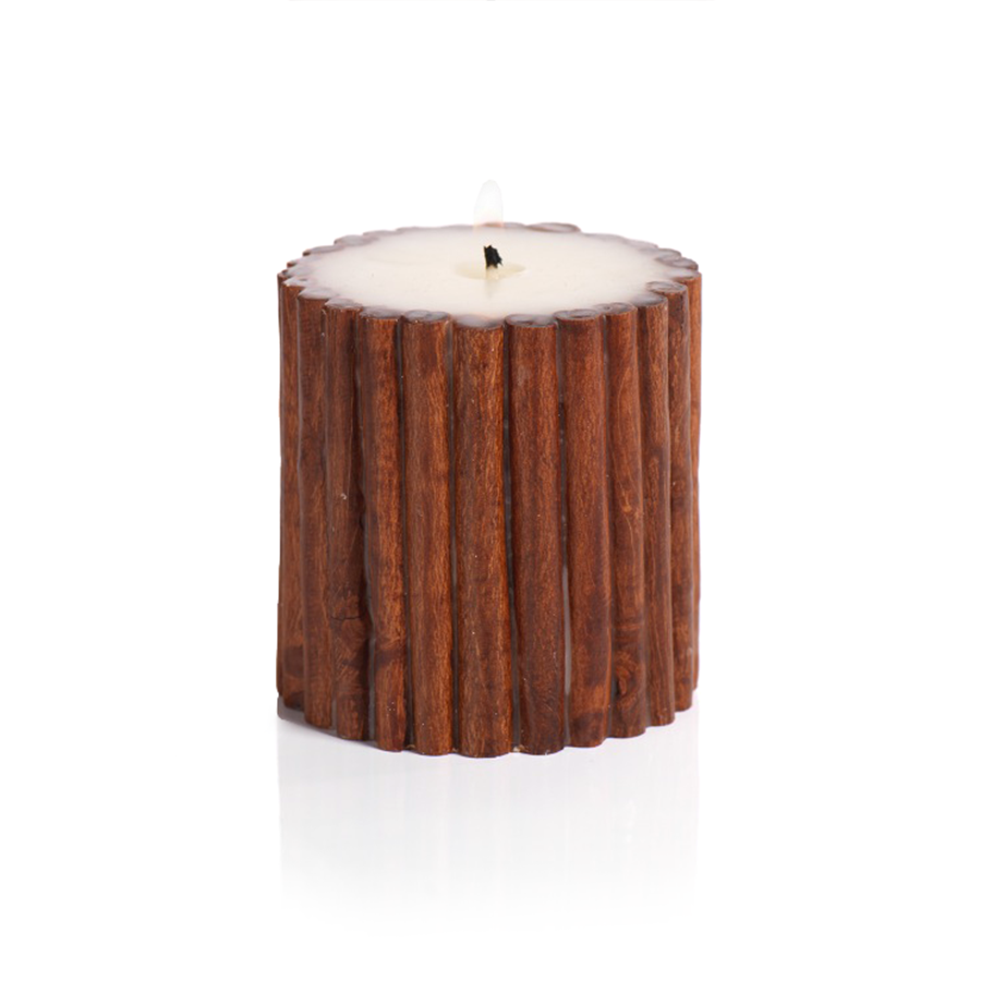 Cinnamon Stick Scented Pillar Candles