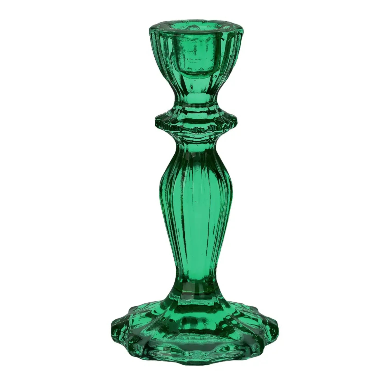 Pressed Glass Candleholder