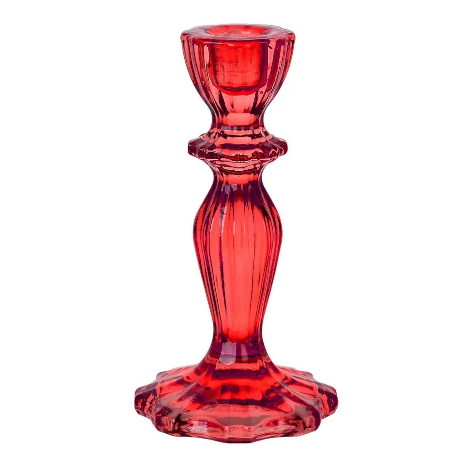 Pressed Glass Candleholder