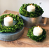 Three tiered candles on Mills Floral Company&