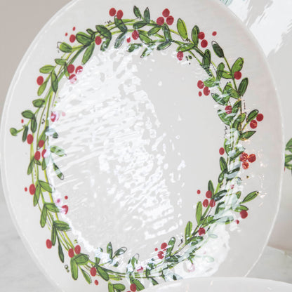 Christmas Wreath Dinner &amp; Serveware