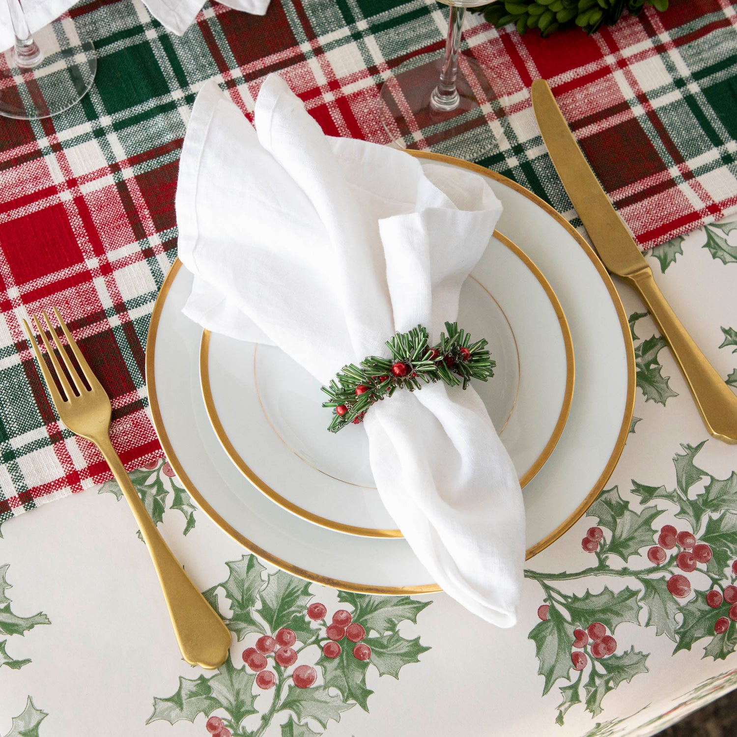 Beaded Flower Napkin Ring