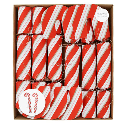 Candy Cane Shaped Crackers in a box