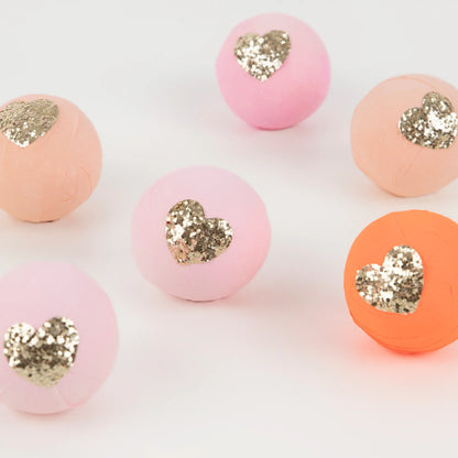 Pink Heart Surprise Balls by Meri Meri