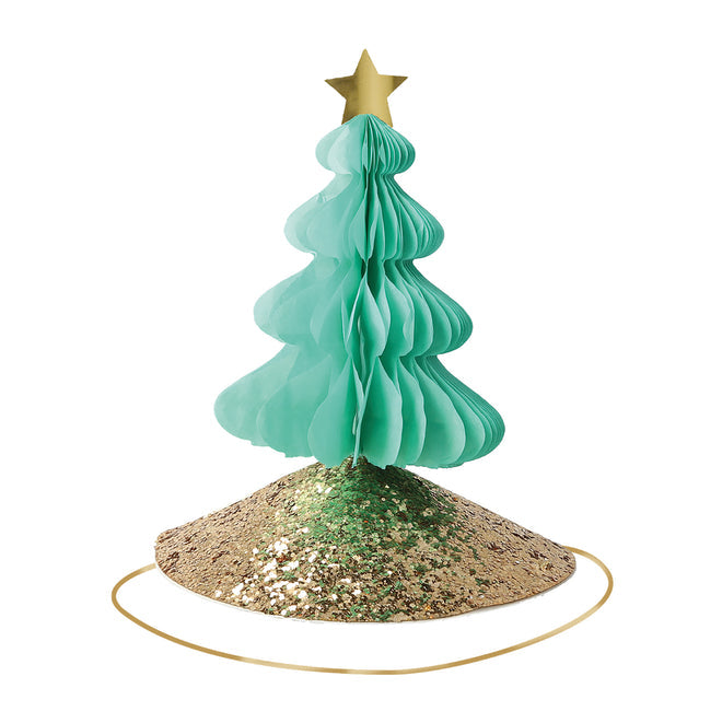 Party hat with Christmas Tree on it