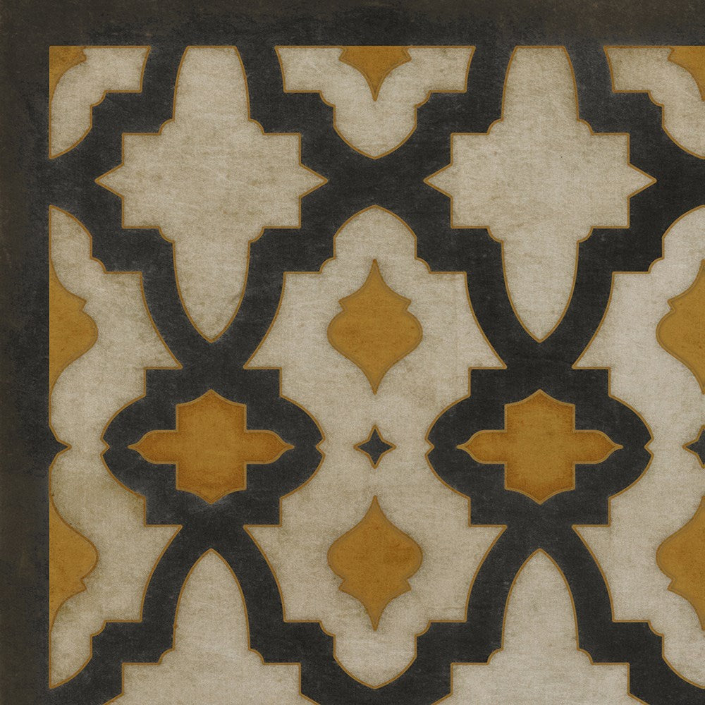 Geometric Rajha Vinyl Rug - Pattern 31