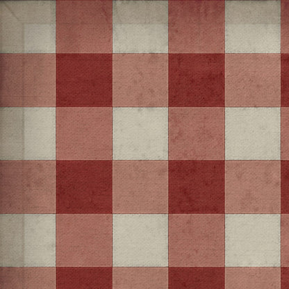 Williamsburg Red Gingham Vinyl Rug