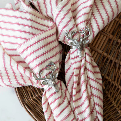 Silver Reindeer Napkin Ring