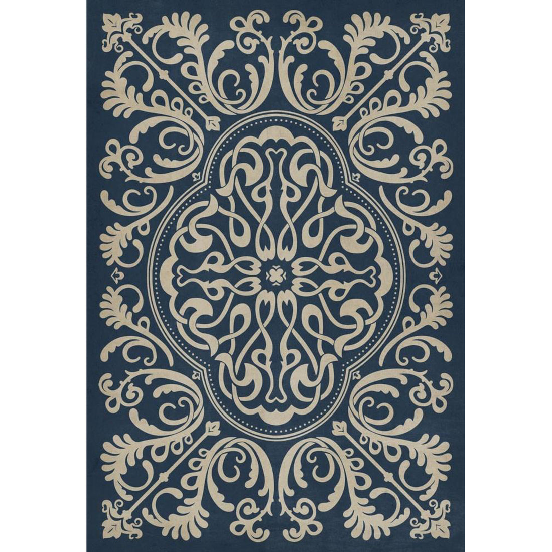 Spades Vinyl Rug - Pattern 39