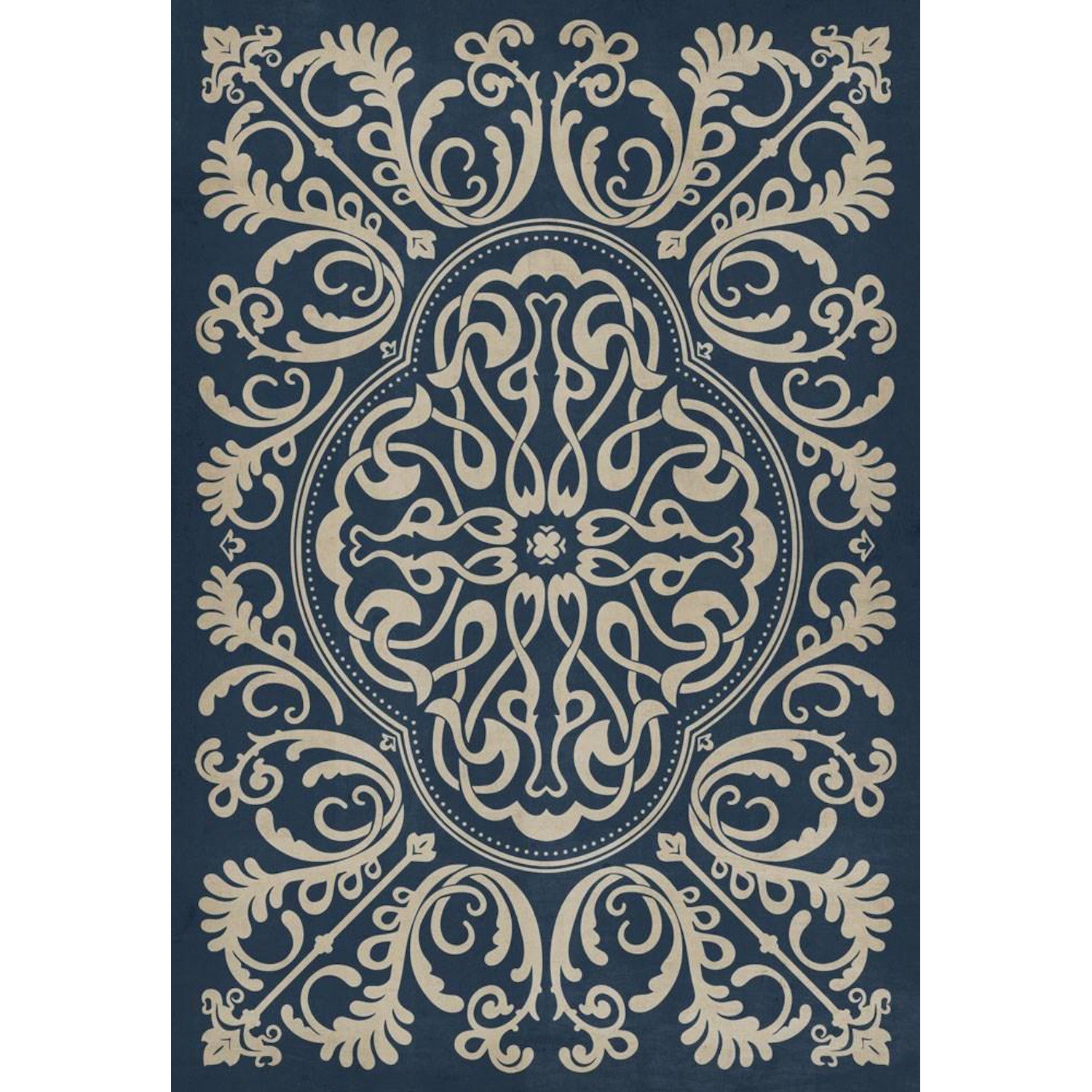 Spades Vinyl Rug - Pattern 39