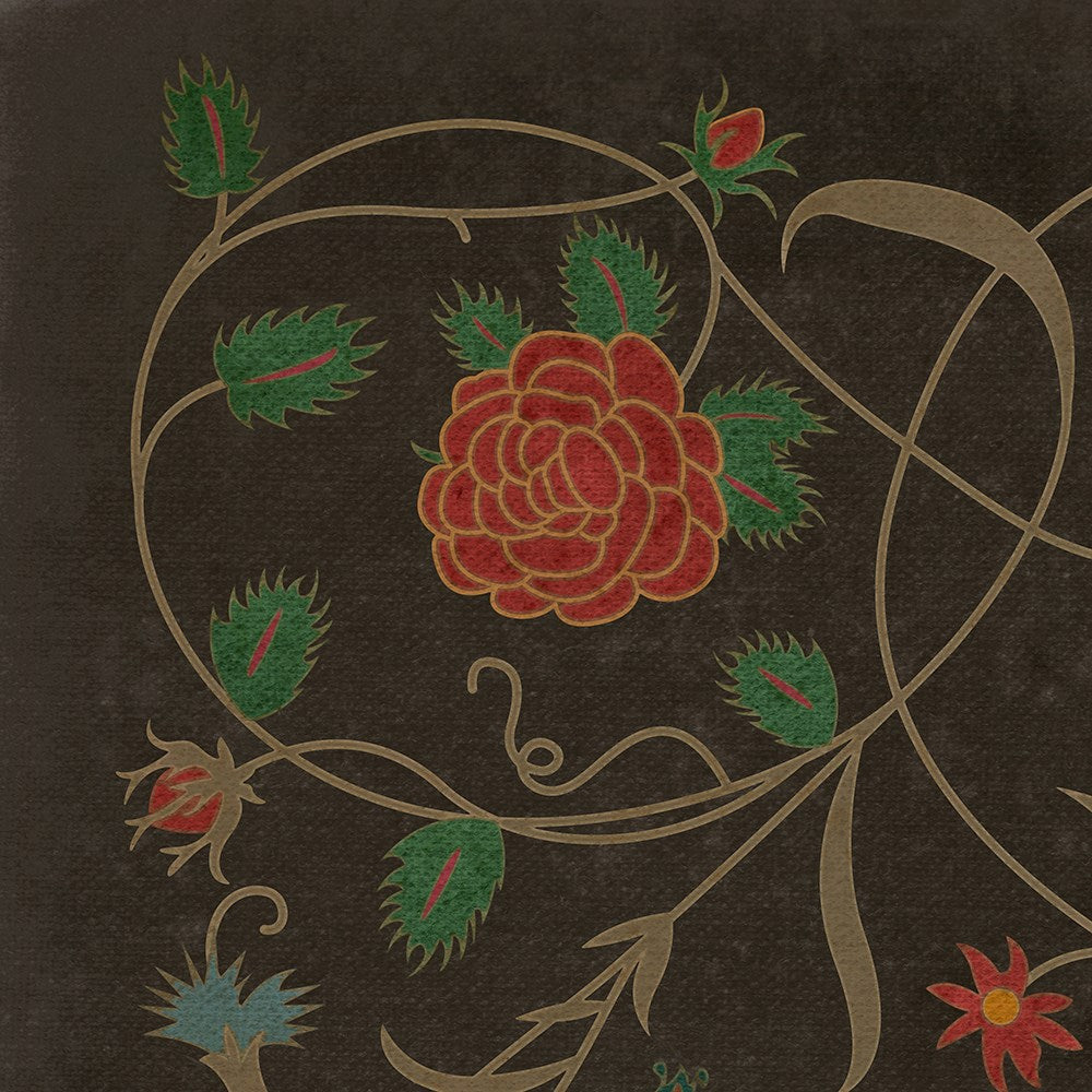 Williamsburg Floral Susannah Vinyl Rug