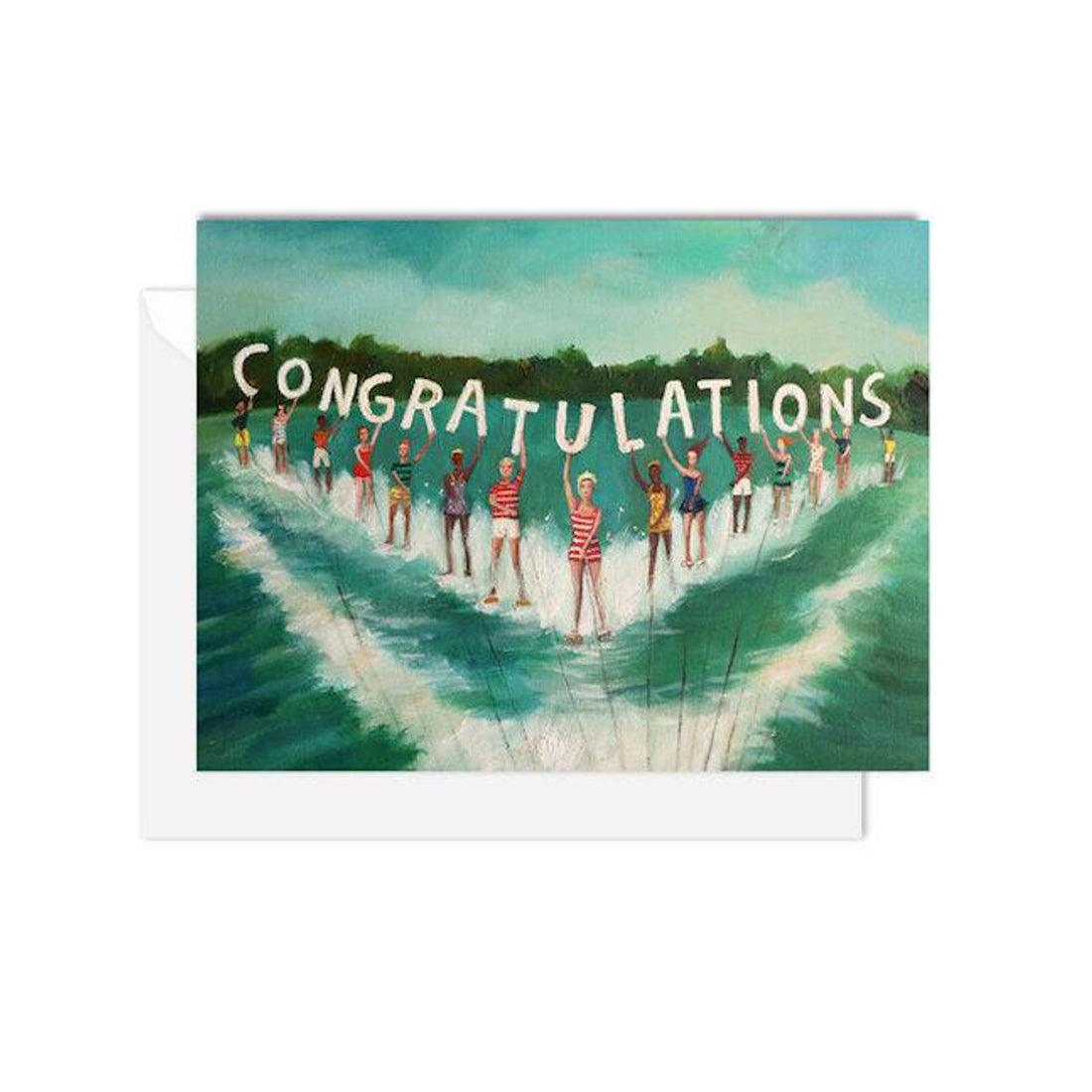 Water Skiers Congratulations Card